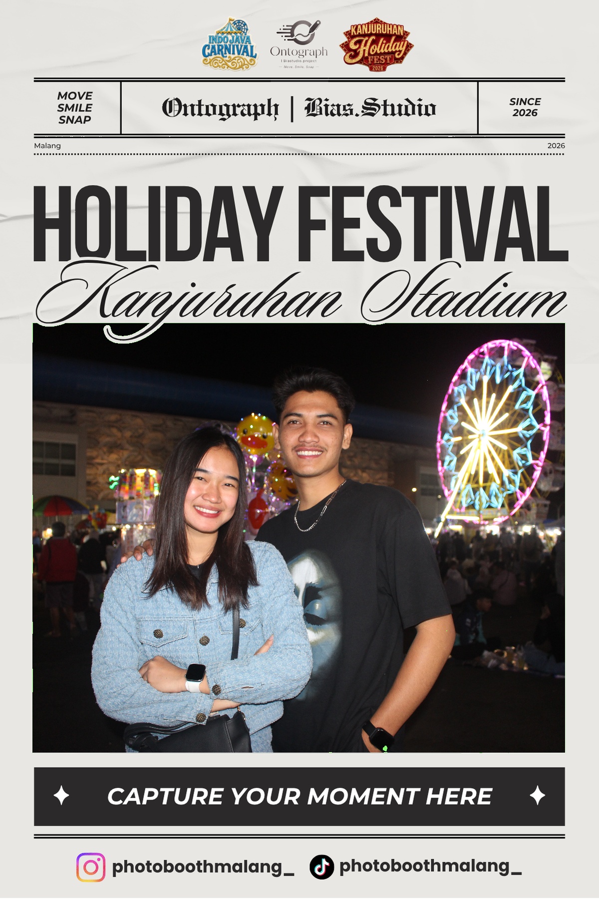 Frame Holiday Festival OntoGraph di Kanjuruhan Stadium
